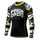 PRIDE OR DIE cold instinct L/S RASHGUARD - Black